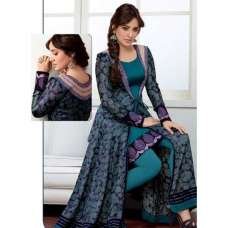 Teal Blue NEHA SHARMA Pure Georgette Trendy Suit