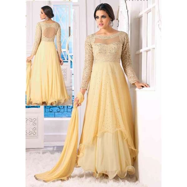 Cream Wedding Bridesmaid Gown 