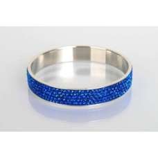 DARK BLUE CRYSTAL SHAMBALLA BANGLE