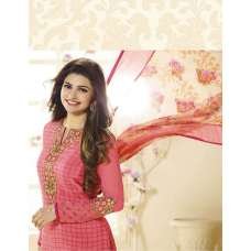 SLK2855 - Pink Kaseesh Silkina Royal Crepe 3 Salwar Kameez Suit