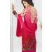 Hot Pink Heena Khan Semi Stitched Churidaar Suit