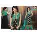 Black And Green Heena Khan Salwar Churidaar Suit