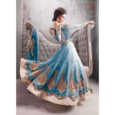 Zoya-9007-B Colour Plus Blue Anarkali Dress Wedding Suit 