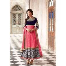 Pink and Purple Floral Rakul Preet Designer Wear Anarkali