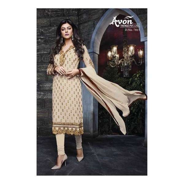 Beige Indian Party Suit