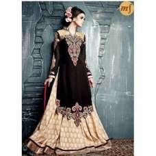 Black Embroidered Indian Party Dress Black Embroidered Indian Party Dress