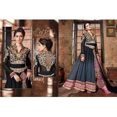 Black Z9072 Z Plus Anarkali Style Salwar Kameez Suit