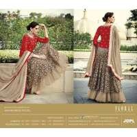 Red & Beige Indian Wedding Lehenga