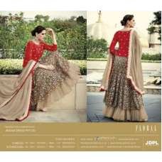 Red & Beige Indian Wedding Lehenga