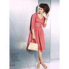 Pink Pashmina Winter Tops Indian Pakistani Stitched Kurti