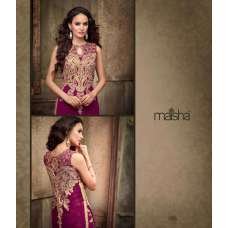 MA2205 Purple with Gold Maskeen Maisha Crush Dress MA2205 Purple with Gold Maskeen Maisha Crush Dress