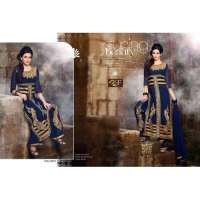 Blue Party Wear Palazzo Suit
