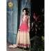Pink Cream Two-Tone Anarkali Party Dress
