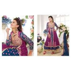 ZMS1505 Purple And Blue Maisha Gauhar khan Party Wedding Wear Suit