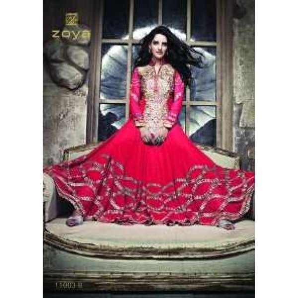 ZCM11003 Pink Zoya Colour Maxi Suit