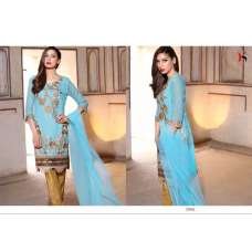 Elegant Blue Embroidered Pakistani Salwar Suit Elegant Blue Embroidered Pakistani Salwar Suit