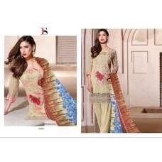 BAROQUE INSPIRED READY MADE BEIGE DESIGNER PAKISTANI SUIT
