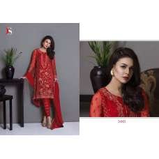 Red Embellished Georgette Party Wear Suit