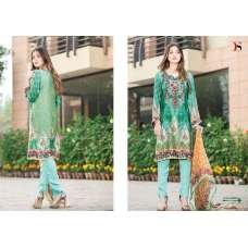 50002 GREEN DEEPSY FLORENT PAKISTANI STYLE PURE COTTON SALWAR KAMEEZ 