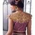 Purple Indian Party Dress Designer Embroidered Net Gown Purple Indian Party Dress Designer Embroidered Net Gown