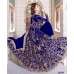 Z-12003A BLUE ZOYA GLITERZ STYLISH WEDDING WEAR DRESS (5 PIECE SUIT)