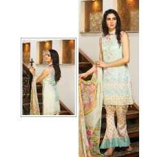 ESHAISHA D-10 LAWN EMBROIDERED SUMMER WEAR SUIT