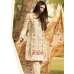 ZEA-D01 ESHA AISHA D01 PEACH BEIGE UNSTITCHED PAKISTANI POLY WOOL SHAWL SUIT