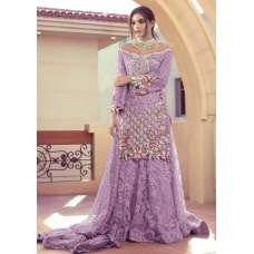 Purple Net Party Dress Wedding Palazzo Suit Purple Net Party Dress Wedding Palazzo Suit
