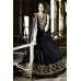 ZF15004 BLACK ZOYA FEELINGS WEDDING WEAR VELVET DRESS