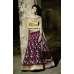 ZF15005 GOLD AND PURPLE ZOYA FEELINGS WEDDING WEAR VELVET DRESS