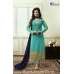 Turquiose Party Wear Semi stitched Salwar Suit