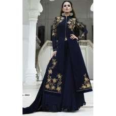 9802 BLUE GLOSSY STYLISH ANARKALI DRESS 9802 BLUE GLOSSY STYLISH ANARKALI DRESS
