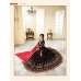 ZGS9012 BLACK GLOSSY SIMAR HEAVY EMBROIDERED AYESHA TAKAI ANARKALI STYLE GOWN