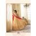 9013 PEACH GLOSSY SIMAR HEAVY EMBROIDERED AYESHA TAKAI ANARKALI STYLE GOWN