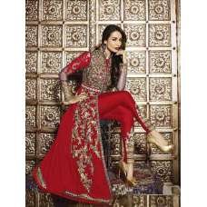 RED GLOSSY DRESS MALAIKA ARORA WEDDING WEAR 