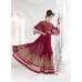 7211 MAROON GLOSSY SAPPHIRE WEDDING WEAR DESIGNER DRESS