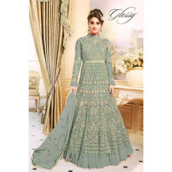 FIROZI INDIAN & PAKISTANI WEDDING WEAR ANARKALI SUIT