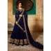 Navy Blue Indian Long Party & Mehndi Wear Gown