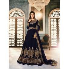 Navy Blue Designer Wedding & Bridal Anarkali Gown Navy Blue Designer Wedding & Bridal Anarkali Gown