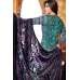 VL-25 PURPLE SILK VELVET GUL AHMAD SALWAR KAMEEZ SUIT [ Replica ]