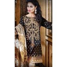 Black Embroidered Gul Ahmad Dress