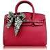 LS00141B - Pink Fashion Scarf Tote Designer Handbag