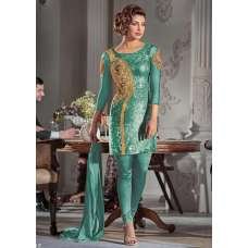 ZHR5119-D FEROZI HEROINE PRIYANKA CHOPRA STRAIGHT CUT DRESS