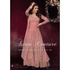 HR5038-G PEACH PINK HEROINE PRIYANKA CHOPRA ANARKALI STYLE DRESS HR5038-G PEACH PINK HEROINE PRIYANKA CHOPRA ANARKALI STYLE DRESS