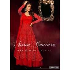 RED PRIYANKA CHOPRA ANARKALI DRESS MAXI GOWN