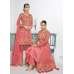 PEACHY PINK HEROINE INDIAN WEDDING PALAZZO SUIT