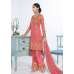 PEACHY PINK HEROINE INDIAN WEDDING PALAZZO SUIT