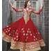 Zoya Red Designer Semi Stitched Anarkali Asian Dress Zoya Red Designer Semi Stitched Anarkali Asian Dress