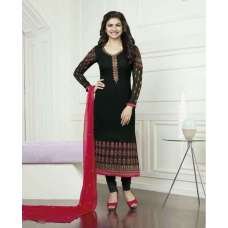 Black Stylish Embroidered Party Wear Suit