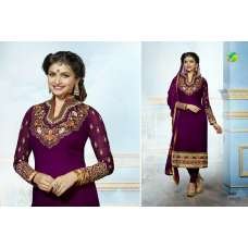 Purple with Golden KASEESH PRACHI-5 PARTY WEAR SHALWAR KAMEEZ 